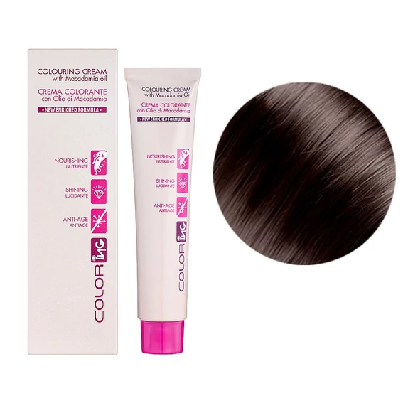 Крем-краска для волос ING Professional Colouring Cream with Macadamia oil 5C кофе глясе 60 мл (IN00526) - Фото №2