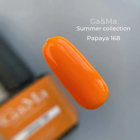 Гель-лак GA&MA Summer collection №168 Papaya 10 мл (7701882) - Фото №2