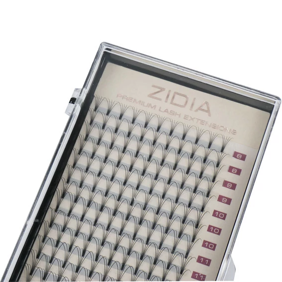 ZIDIA Premium Lash Extensions Premade Fans 5D - для наращивания (20 лент) C0,10 х MIX M (8-16мм) - Фото №2