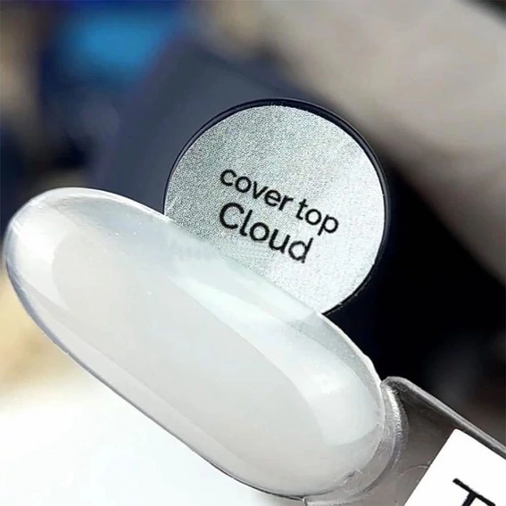 Топ для ногтей Touch Cover Cloud без липкого слоя молочный 13 мл (2930000047942) - Фото №2