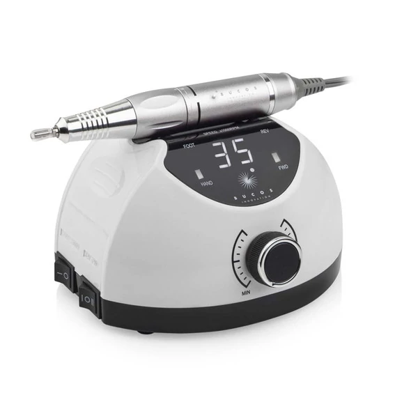 Фрезер для маникюра BUCOS Nail Drill X4 PRO WHITE PEARL 65W/35000 об. + 6 улучшенных фрез - Фото №3