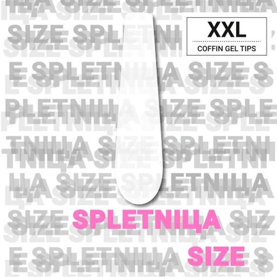 Гелеві тіпси ADORE Gel Tips COFFIN XXL 240 шт (2101600442097) - Фото №3