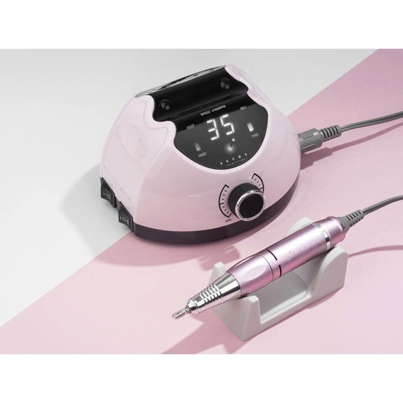 Фрезер для маникюра BUCOS Nail Drill X4 PRO SMOOTH PINK 65W/35000 об. + 6 улучшенных фрез - Фото №6