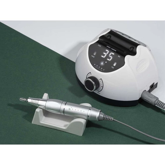 Фрезер для маникюра BUCOS Nail Drill X4 PRO WHITE PEARL 65W/35000 об. + 6 улучшенных фрез - Фото №6