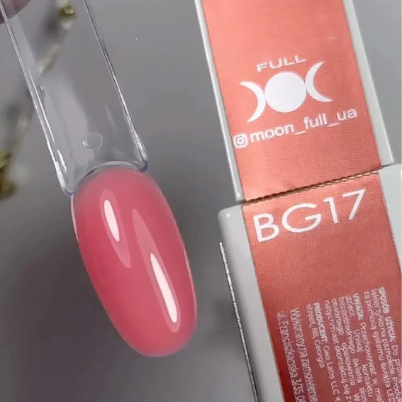 Гель MOON FULL Liquid Builder Gel №17 жидкий гель  ярко-розовый  15 мл (5905123021916) - Фото №2