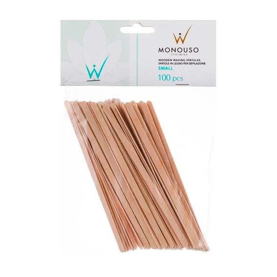 Шпатель Ital Wax деревянный узкий 6х140 мм  SMALL Monouso  100 шт (8032835164000) - Фото №2