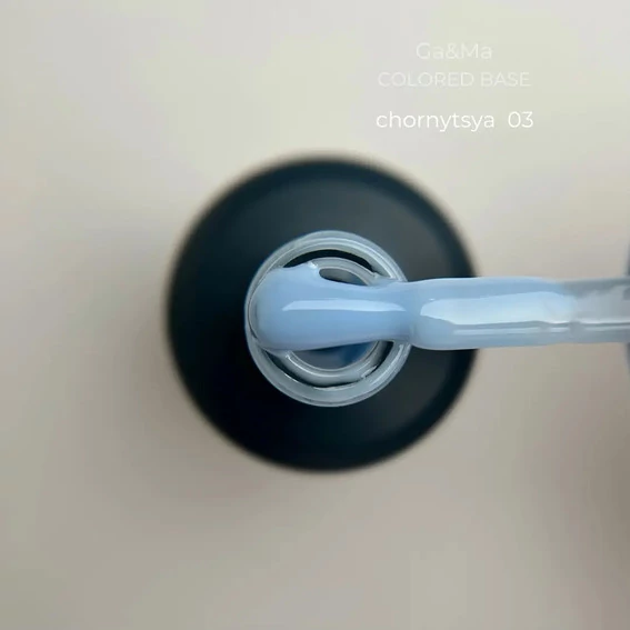 База для ногтей GA&MA Colored №003 Chornytsya голубой 15 мл (7700414) - Фото №2