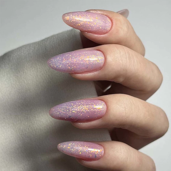 Гель-база JOIA vegan PolyLiquid Gel Delicate Blush розовый с шиммером 8 мл (4820259342524) - Фото №5