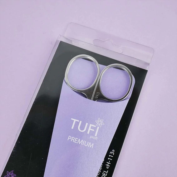 Ножницы для кутикулы TUFI profi Из Высококачественной Нержавеющей Стали Н-113 серебряные 25 мм (0174648) - Фото №5