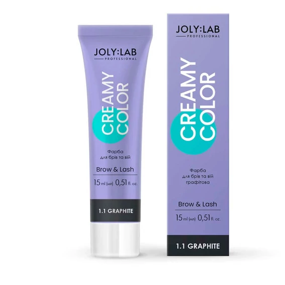 Краска JOLYLAB для бровей и ресниц графитовая Creamy Color 15 мл - Фото №2