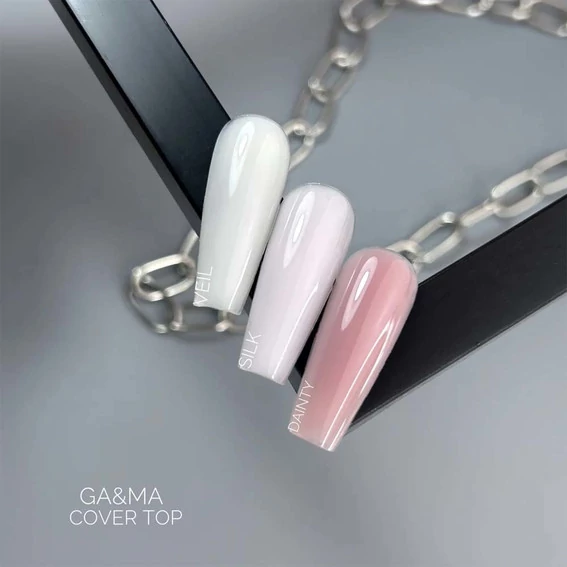 Топ GA&MA Cover top Veil без липкого слоя, с UV-фильтром молочно-белый 10 мл (7702692) - Фото №4