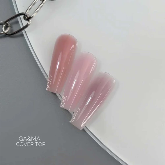 Топ GA&MA Cover top Veil без липкого слоя, с UV-фильтром молочно-белый 10 мл (7702692) - Фото №5