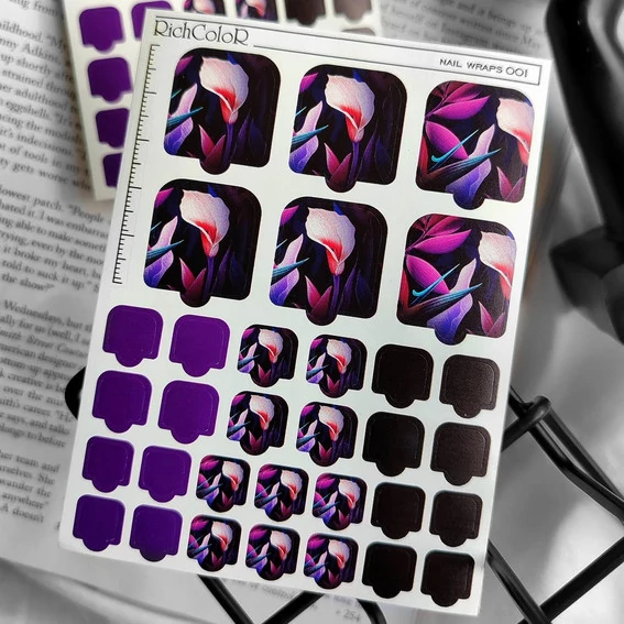 Пленка для педикюра Richcolor Nail Wraps №01 - Фото №2