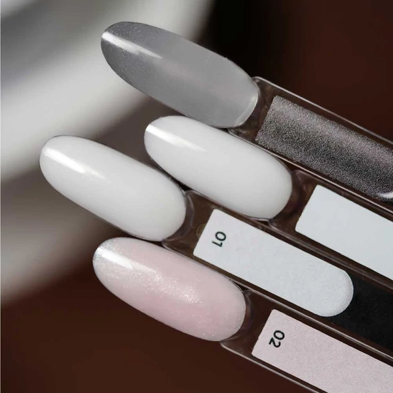 Полигель NAILS OF THE DAY Shimmer №01 белый с шиммером 30 мл (u0000016290) - Фото №2