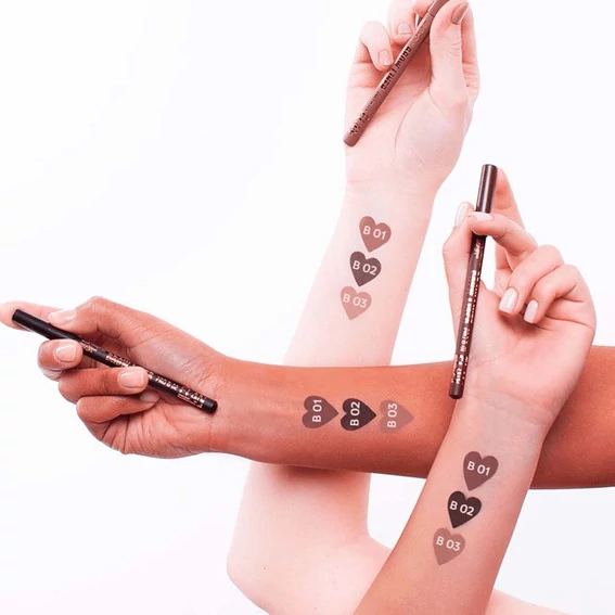 Карандаш ELAN professional line пудровый для бровей Brow Liner Pro 01 medium brown - Фото №6