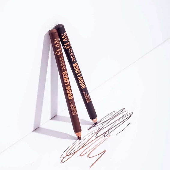 Карандаш ELAN professional line пудровый для бровей Brow Liner Pro 01 medium brown - Фото №2