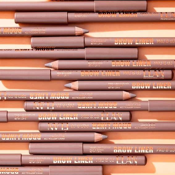 Карандаш ELAN professional line пудровый для бровей Brow Liner Pro 03 blonde - Фото №4