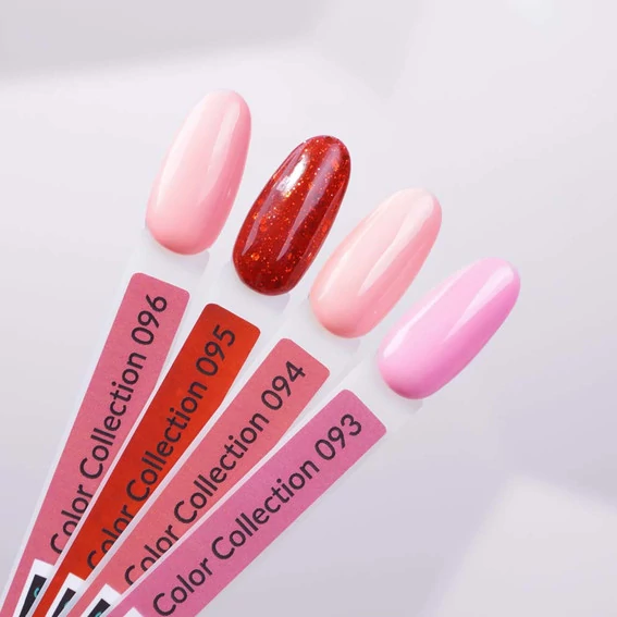 Гель-лак Kira Nails №095 красный с микроблеском 6 мл (979095) - Фото №3
