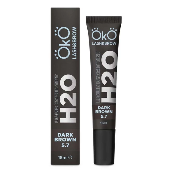 Краска OKO для бровей и ресниц Liquid Hybrid Tint H20 Dark Brown 5.7 15 ml (TINT-DB) - Фото №2