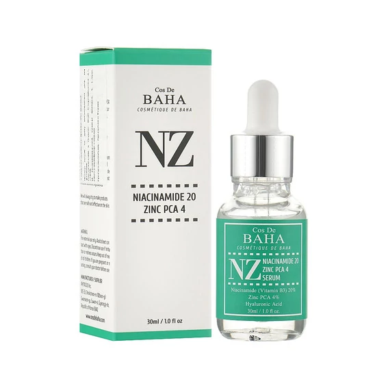 Сыворотка Cos De BAHA для лица с ниацинамидом и цинком NZ Niacinamide 20 Zinc PCA 4 Serum 30 мл - Фото №2