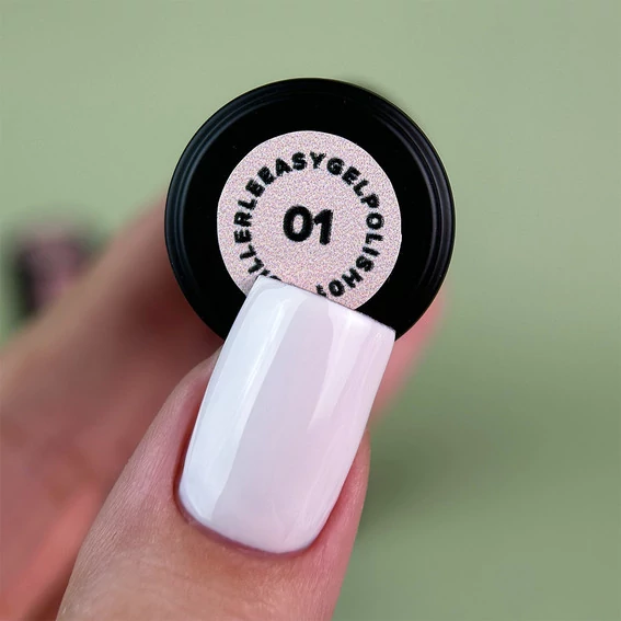 Гель-лак Siller EASY №001 One-ster gel polish однофазный сливочный 8 мл (НФ-00020711) - Фото №2