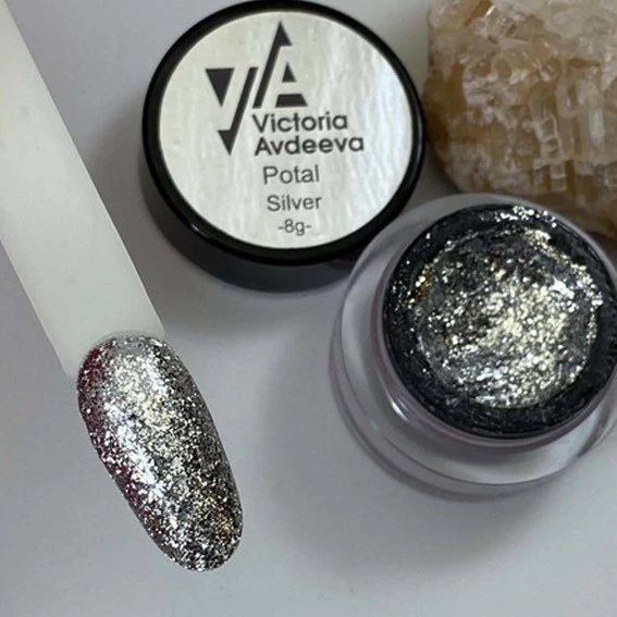 Жидкая слюда Victoria Avdeeva Potal Silver 8г (21112522) - Фото №2