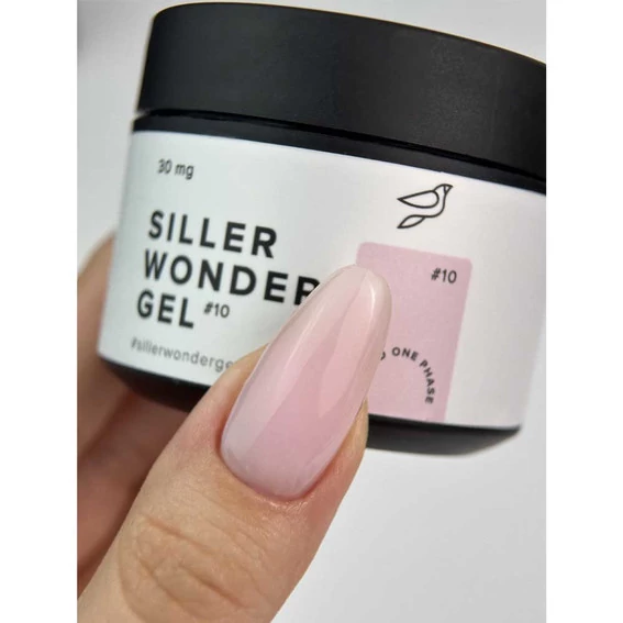 Гель для наращивания Siller UV/LED One Phase Wonder Gel №10 розовое облако 30 мл (u0000012840) - Фото №2