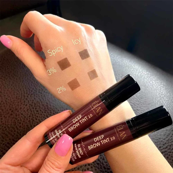 Краска для бровей ELAN с длительным эффектом Deep brow tint 2.0 04 ICY cold brown 10 мл - Фото №2