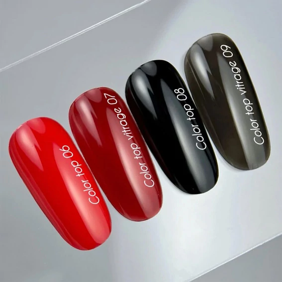 Топ NAILS OF THE DAY №06 без липкого слоя классический насыщенный красный 10 мл (НФ-00022012) - Фото №4