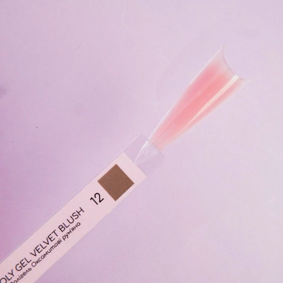 Полигель Molekula Nails №12 Velvet Blush бархатные румяна 15 мл (PG1512) - Фото №2