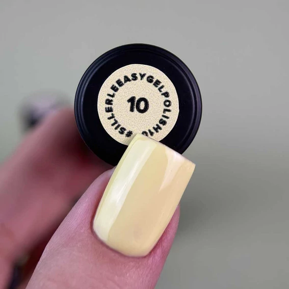 Гель-лак Siller EASY №010 One-ster gel polish однофазный нежно-желтый 8 мл (НФ-00020720) - Фото №2
