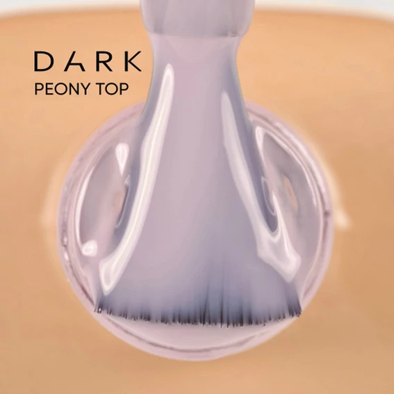 Топ Dark Peony Top без липкого слоя, с UV фильтрами светло-розовый 10 мл (DPeonyTop10) - Фото №2
