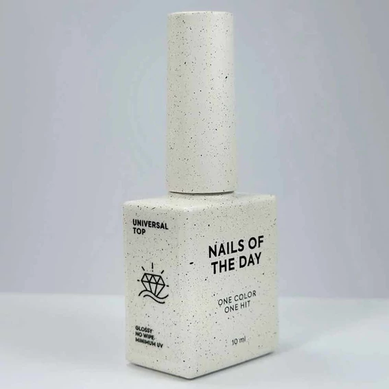 Топ NAILS OF THE DAY Universal Top No-Wipe глянцевый с минимальным содержанием УФ-фильтров (НФ-00022474) - Фото №2