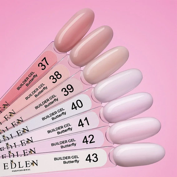 Гель для наращивания Edlen Builder gel Butterfly №41 15 мл (4000361145) - Фото №3