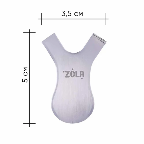 Аппликатор-гребень ZOLA металлический - серебряный Comb Applicator (05738) - Фото №2