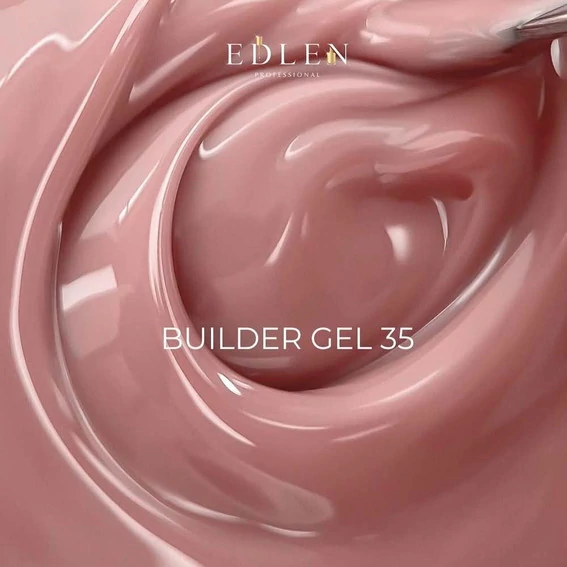 Гель для наращивания Edlen Builder gel Office №35 нюдовый брют роуз 15 мл (4000361139) - Фото №2