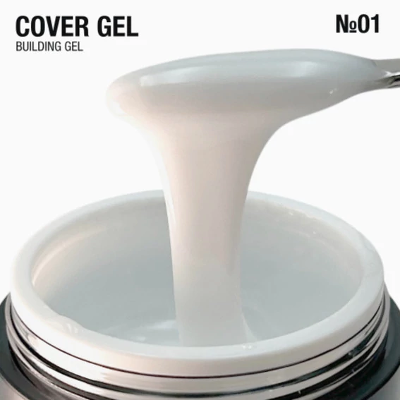 Гель для наращивания Adore №01 молочный Cover Gel 30 мл (5906935707456) - Фото №2
