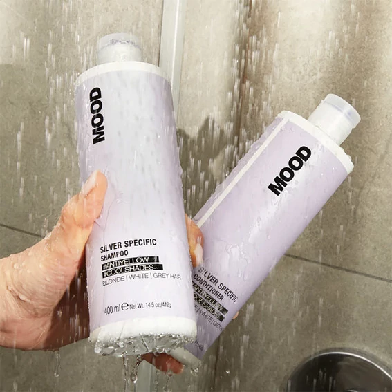 Шампунь Mood с фиолетовым пигментом против желтизны Silver Specific Shampoo 400 мл - Фото №2