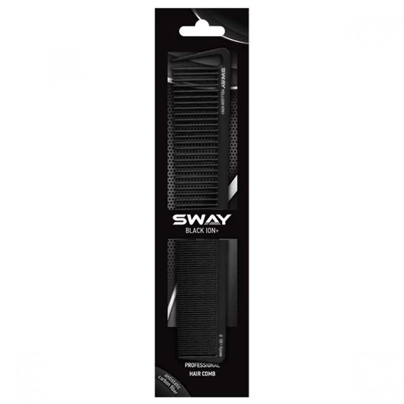 Комбинированный гребень Sway Black Ion+ 106 (131 106) - Фото №2