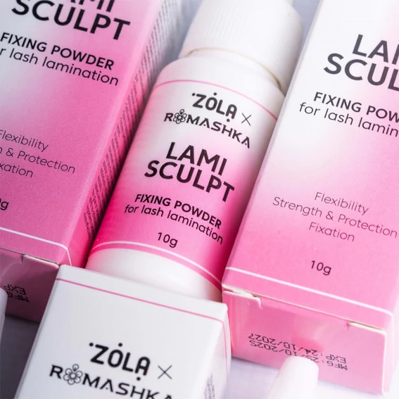 Пудра фиксирующая ZOLA x Romashka для ламинирования ресниц LamiSculpt 10 г (05807) - Фото №4