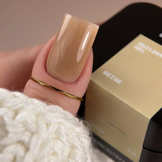 Гель моделирующий BIBLIOTEKA Builder Gel № 13 Beige бежевый 30 мл (4821311001007) - Фото №3