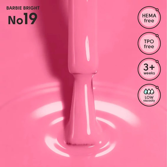Гель-лак Shelly 19 Barbie Bright кукольно-розовый12 мл (290100) - Фото №2
