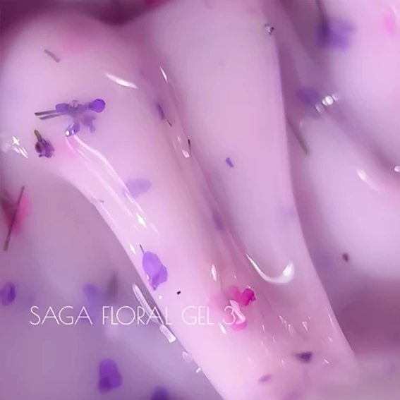 Гель для наращивания SAGA Liquid Floral gel  №3 15 мл (LFG-15-03) - Фото №2