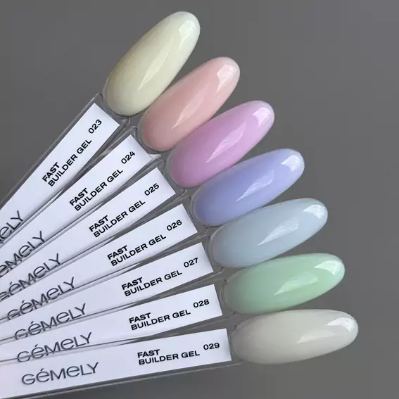 Гель для нарощування GEMELY Fast  Builder Gel №027 світло-блакитний 30 мл (7704465) - Фото №4
