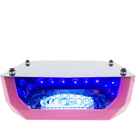 LED+CCFL лампа кристалл 36 Вт сенсор, розовый - Фото №3