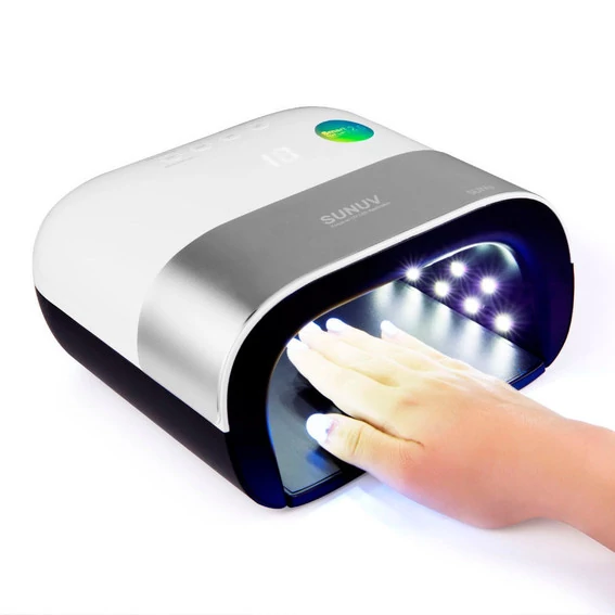 Лампа для маникюра UV/LED SUNUV 3 Smart 2.0 48 Вт белая (без аккумулятора, с кварцевыми диодами, оригинал) - Фото №2