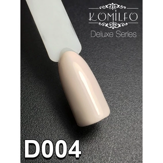 Гель-лак KOMILFO Deluxe Series №D004 молочный 15 мл (150004) - Фото №2
