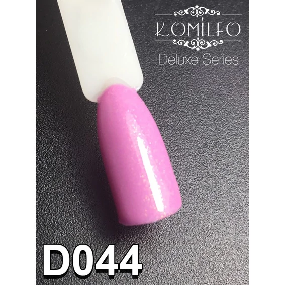 Гель-лак KOMILFO Deluxe Series №D044 светло-лиловый с шиммером 8 мл (111044) - Фото №2
