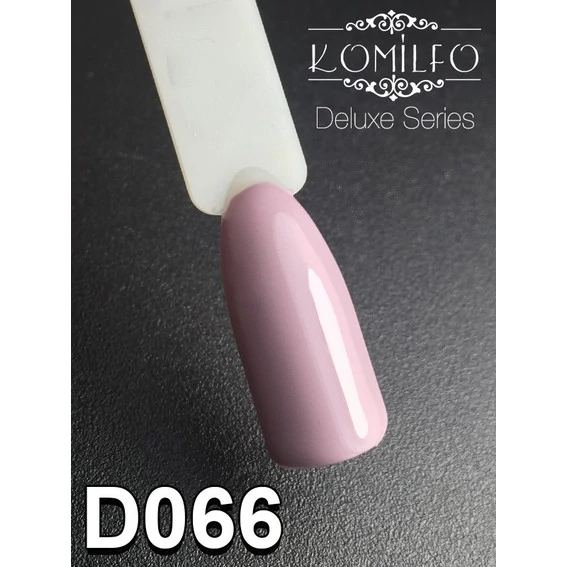 Гель-лак KOMILFO Deluxe Series №D066 серо-сиреневый 8 мл (111066) - Фото №2