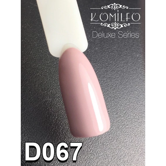 Гель-лак KOMILFO Deluxe Series №D067 дымчато-лилово-бежевый 8 мл (111067) - Фото №2